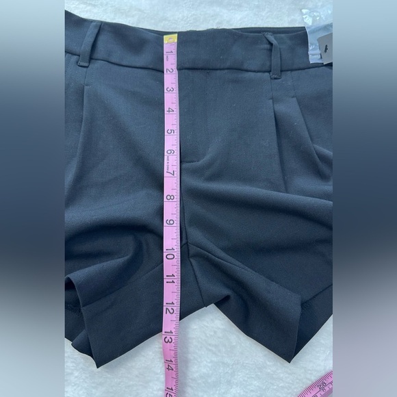 Daisy Fuentes Black High Waist Tailored Shorts With Pockets - Picture 12 of 12